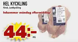 Din Mat Hel kyckling erbjuda