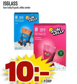 Din Mat SUN LOLLY Isglass erbjuda