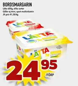 Din Mat LÄTTA Bordsmargarin erbjuda