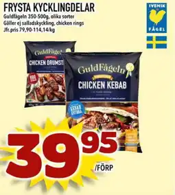 Din Mat GULDFÅGELN Frysta kycklingdelar erbjuda