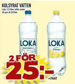 Din Mat LOKA Kolsyrat vatten erbjuda