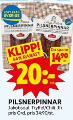 Ica Hajen Lagpris Pilsnerpinnar erbjuda