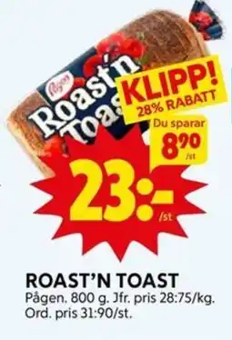 Ica Hajen Lagpris PÅGEN Roast'n toast erbjuda