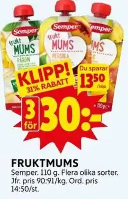 Ica Hajen Lagpris Fruktmums erbjuda