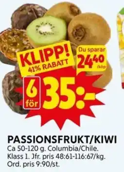 Ica Hajen Lagpris Passionsfrukt/kiwi erbjuda