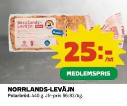 Coop Norrlands-leväjn erbjuda
