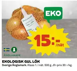 Coop Ekologisk gul lök erbjuda