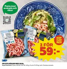 Coop ROYAL GREENLAND Frysta räkor med skal erbjuda