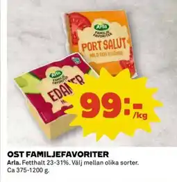 Coop ARLA Ost familjefavoriter erbjuda