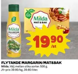 Coop MILDA Flytande margarin/mat&bak erbjuda