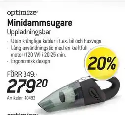thansen Minidammsugare, SEK 279.2 erbjuda