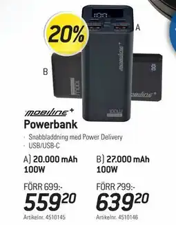 thansen Powerbank, SEK 639.2 erbjuda
