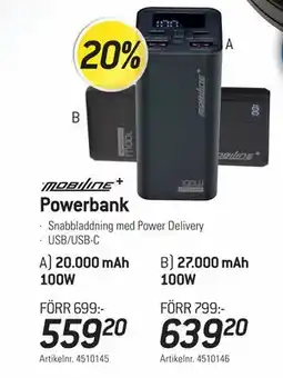 thansen Powerbank, SEK 559.2 erbjuda