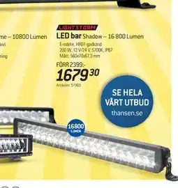 thansen LED bar, SEK 1679.3 erbjuda