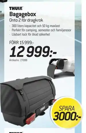 thansen Bagagebox, SEK 12999 erbjuda