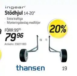 thansen Stödhjul, SEK 79.96 erbjuda