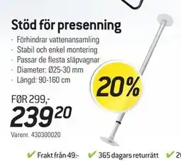thansen Stöd för presenning, SEK 239.2 erbjuda