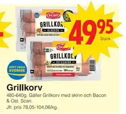 Matöppet Grillkorv, SEK 49.95 erbjuda