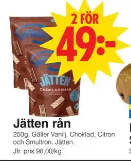 Matöppet Jätten rån, SEK 49 erbjuda