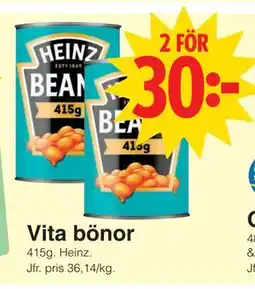 Matöppet Vita bönor, SEK 30 erbjuda