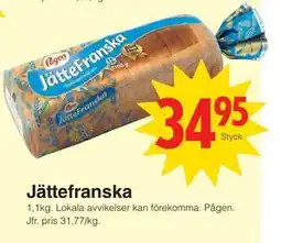 Matöppet Jättefranska, SEK 34.95 erbjuda