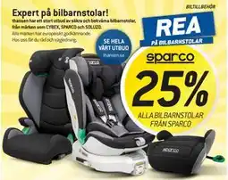 thansen 25% ALLA BILBARNSTOLAR FRÅN SPARCO erbjuda