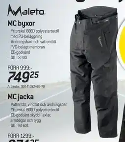 thansen MC byxor, SEK 749.25 erbjuda