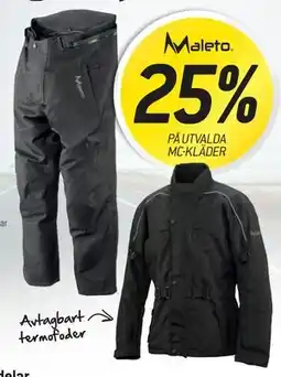 thansen 25% PÅ UTVALDA MC-KLÄDER erbjuda