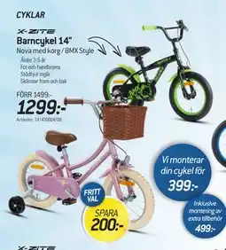 thansen Barncykel 14, SEK 1299 erbjuda