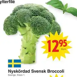 Matöppet Nyskördad Svensk Broccoli, SEK 12.95 erbjuda