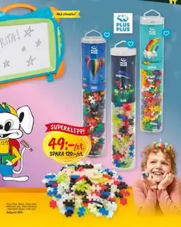 Leklust Plus-Plus Basic, Glow eller Rainbow mix, SEK 49 erbjuda