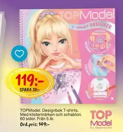 Leklust TOPModel. Designbok T-shirts, SEK 119 erbjuda