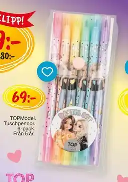Leklust TOPModel. Tusch pennor, SEK 69 erbjuda