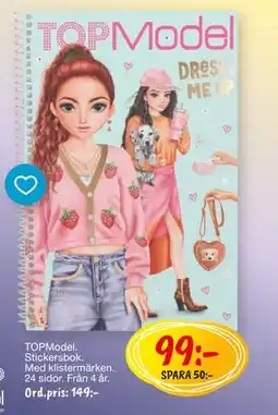 Leklust TOPModel. Stickersbok, SEK 99 erbjuda