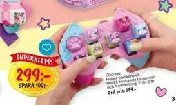 Leklust Clickeez Fidget spelkontroll, SEK 299 erbjuda