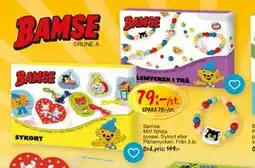 Leklust Bamse Mitt första pyssel. Sykort eller Pärlsmycken, SEK 79 erbjuda