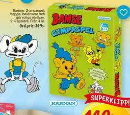 Leklust Bamse Gympaspel, SEK 149 erbjuda