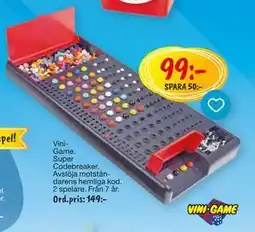 Leklust ViniGame Super Codebreaker, SEK 99 erbjuda