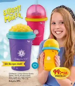 Leklust Chillfactor Colour Shock Slushy Maker, SEK 99 erbjuda