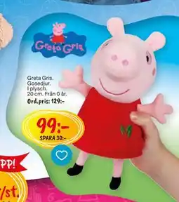 Leklust Greta Gris Gosedjur, SEK 99 erbjuda