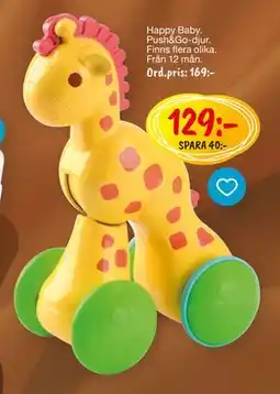 Leklust Happy Baby Push&Go-djur, SEK 129 erbjuda