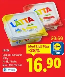 Lidl Lätta, Pris i appen erbjuda