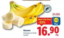 Lidl Bananer, Pris i appen erbjuda