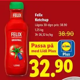 Lidl Felix Ketchup, Pris i appen erbjuda