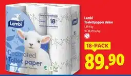 Lidl Lambi Toalettpapper dekor, SEK 89.9 erbjuda