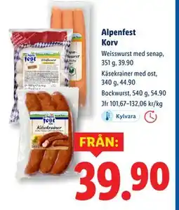 Lidl Alpenfest Korv erbjuda
