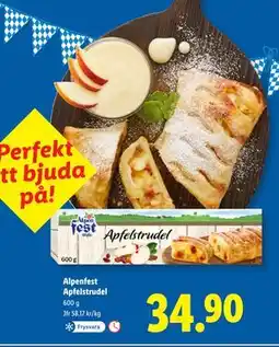 Lidl Alpenfest Apfelstrudel, SEK 34.9 erbjuda