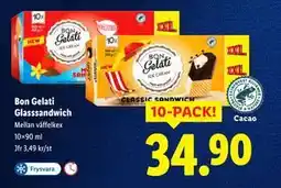 Lidl Bon Gelati Glasssandwich, SEK 34.9 erbjuda