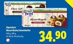 Lidl Alpenfest Mozartkulor/skumbollar, SEK 34.9 erbjuda