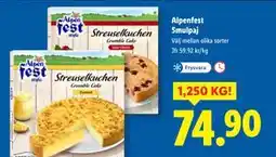 Lidl Alpenfest Smulpaj, SEK 74.9 erbjuda